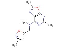N,2,5-trimethyl-N-[(3-methylisoxazol-5-yl)methyl][1,3]oxazolo[5,4-d]pyrimidin-7-amine