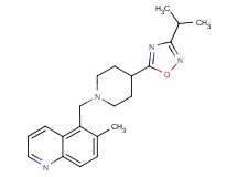 5-{[4-(3-isopropyl-1,2,4-oxadiazol-5-yl)piperidin-1-yl]methyl}-6-methylquinoline