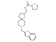 N-{[8-(1-benzothien-2-ylmethyl)-1-oxa-8-azaspiro[4.5]dec-2-yl]methyl}tetrahydro-2-furancarboxamide