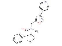 N-methyl-1-phenyl-N-{[3-(4-pyridinyl)-5-isoxazolyl]methyl}cyclopentanecarboxamide