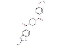 5-{[4-(4-methoxybenzoyl)-1-piperazinyl]carbonyl}-2-methyl-1H-benzimidazole