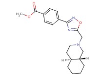 methyl 4-{5-[(4aS*,8aR*)-octahydro-2(1H)-isoquinolinylmethyl]-1,2,4-oxadiazol-3-yl}benzoate