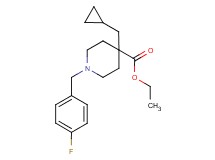 ethyl 4-(cyclopropylmethyl)-1-(4-fluorobenzyl)-4-piperidinecarboxylate