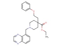 ethyl 4-(2-phenoxyethyl)-1-(5-quinoxalinylmethyl)-4-piperidinecarboxylate