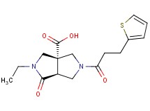 (3aS*,6aS*)-2-ethyl-1-oxo-5-[3-(2-thienyl)propanoyl]hexahydropyrrolo[3,4-c]pyrrole-3a(1H)-carboxylic acid