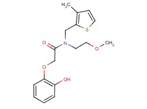 2-(2-hydroxyphenoxy)-N-(2-methoxyethyl)-N-[(3-methyl-2-thienyl)methyl]acetamide