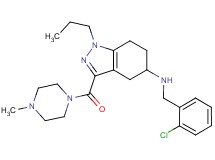 N-(2-chlorobenzyl)-3-[(4-methyl-1-piperazinyl)carbonyl]-1-propyl-4,5,6,7-tetrahydro-1H-indazol-5-amine