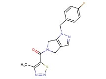 1-(4-fluorobenzyl)-5-[(4-methyl-1,2,3-thiadiazol-5-yl)carbonyl]-1,4,5,6-tetrahydropyrrolo[3,4-c]pyrazole