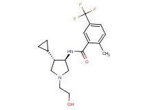 N-[rel-(3R,4S)-4-cyclopropyl-1-(2-hydroxyethyl)-3-pyrrolidinyl]-2-methyl-5-(trifluoromethyl)benzamide hydrochloride