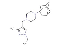 1-(1-adamantyl)-4-[(1-ethyl-3-methyl-1H-pyrazol-4-yl)methyl]piperazine