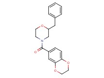 2-benzyl-4-(2,3-dihydro-1,4-benzodioxin-6-ylcarbonyl)morpholine
