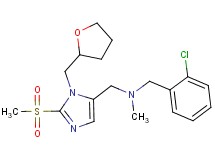 (2-chlorobenzyl)methyl{[2-(methylsulfonyl)-1-(tetrahydro-2-furanylmethyl)-1H-imidazol-5-yl]methyl}amine