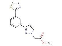 methyl {3-[3-(1,3-thiazol-2-yl)phenyl]-1H-pyrazol-1-yl}acetate
