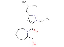 {1-[(1-ethyl-3-isobutyl-1H-pyrazol-5-yl)carbonyl]-2-azepanyl}methanol