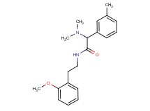 2-(dimethylamino)-N-[2-(2-methoxyphenyl)ethyl]-2-(3-methylphenyl)acetamide