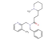 N-benzyl-3-(1-methyl-2-piperidinyl)-N-[(3-methyl-2-pyridinyl)methyl]propanamide