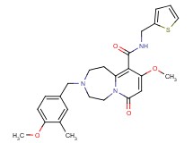 9-methoxy-3-(4-methoxy-3-methylbenzyl)-7-oxo-N-(2-thienylmethyl)-1,2,3,4,5,7-hexahydropyrido[1,2-d][1,4]diazepine-10-carboxamide