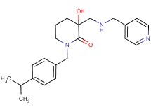 3-hydroxy-1-(4-isopropylbenzyl)-3-{[(pyridin-4-ylmethyl)amino]methyl}piperidin-2-one