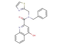 N-benzyl-4-hydroxy-N-(1,3-thiazol-2-ylmethyl)-2-quinolinecarboxamide