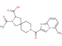 2-acetyl-8-[(5-methylimidazo[1,2-a]pyridin-2-yl)carbonyl]-2,8-diazaspiro[4.5]decane-3-carboxylic acid
