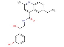 6-ethyl-N-[2-hydroxy-2-(3-hydroxyphenyl)ethyl]-2-methyl-4-quinolinecarboxamide