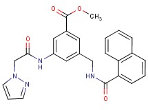 methyl 3-[(1-naphthoylamino)methyl]-5-[(1H-pyrazol-1-ylacetyl)amino]benzoate