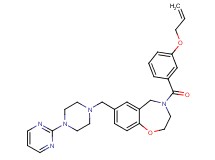 4-[3-(allyloxy)benzoyl]-7-{[4-(2-pyrimidinyl)-1-piperazinyl]methyl}-2,3,4,5-tetrahydro-1,4-benzoxazepine
