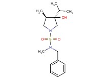 (3R*,4R*)-N-benzyl-3-hydroxy-3-isopropyl-N,4-dimethyl-1-pyrrolidinesulfonamide