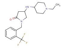 4-[(1-ethyl-4-piperidinyl)amino]-1-[2-(trifluoromethyl)benzyl]-2-pyrrolidinone