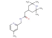 N-[(4-methylpyridin-2-yl)methyl]-2-(2,2,6,6-tetramethylpiperidin-4-yl)acetamide
