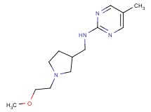 N-{[1-(2-methoxyethyl)pyrrolidin-3-yl]methyl}-5-methylpyrimidin-2-amine