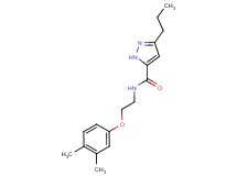 N-[2-(3,4-dimethylphenoxy)ethyl]-3-propyl-1H-pyrazole-5-carboxamide