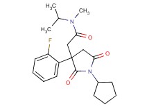 2-[1-cyclopentyl-3-(2-fluorophenyl)-2,5-dioxo-3-pyrrolidinyl]-N-isopropyl-N-methylacetamide
