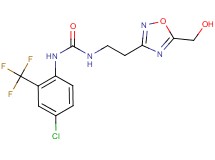 N-[4-chloro-2-(trifluoromethyl)phenyl]-N'-{2-[5-(hydroxymethyl)-1,2,4-oxadiazol-3-yl]ethyl}urea