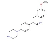 6-methoxy-3-[4-(1-piperazinyl)phenyl]quinoline dihydrochloride