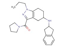 N-(2,3-dihydro-1H-inden-2-yl)-1-propyl-3-(1-pyrrolidinylcarbonyl)-4,5,6,7-tetrahydro-1H-indazol-5-amine