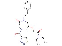 N,N-diethyl-2-{[2-oxo-1-(2-phenylethyl)-4-(1,2,3-thiadiazol-4-ylcarbonyl)-1,4-diazepan-6-yl]oxy}acetamide