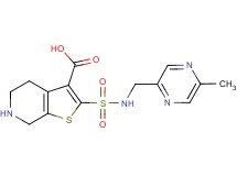 2-({[(5-methylpyrazin-2-yl)methyl]amino}sulfonyl)-4,5,6,7-tetrahydrothieno[2,3-c]pyridine-3-carboxylic acid
