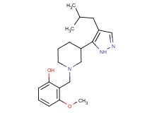 2-{[3-(4-isobutyl-1H-pyrazol-5-yl)-1-piperidinyl]methyl}-3-methoxyphenol