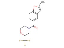 4-[(2-methyl-1-benzofuran-5-yl)carbonyl]-2-(trifluoromethyl)morpholine