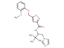 N-[1-(1H-imidazol-1-ylmethyl)-2,2-dimethylpropyl]-5-{[2-(methylthio)phenoxy]methyl}-3-isoxazolecarboxamide