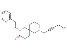 8-(2-pentyn-1-yl)-2-[2-(2-pyridinyl)ethyl]-2,8-diazaspiro[5.5]undecan-3-one