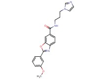 N-[3-(1H-imidazol-1-yl)propyl]-2-(3-methoxyphenyl)-1,3-benzoxazole-6-carboxamide