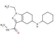 5-(cyclohexylamino)-1-ethyl-N-methyl-4,5,6,7-tetrahydro-1H-indazole-3-carboxamide