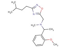 1-(2-methoxyphenyl)-N-methyl-N-{[3-(3-methylbutyl)-1,2,4-oxadiazol-5-yl]methyl}ethanamine