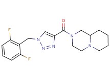 2-{[1-(2,6-difluorobenzyl)-1H-1,2,3-triazol-4-yl]carbonyl}octahydro-2H-pyrido[1,2-a]pyrazine
