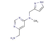 6-(aminomethyl)-N-methyl-N-(1H-pyrazol-3-ylmethyl)pyrimidin-4-amine
