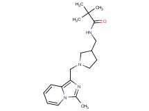 2,2-dimethyl-N-({1-[(3-methylimidazo[1,5-a]pyridin-1-yl)methyl]pyrrolidin-3-yl}methyl)propanamide