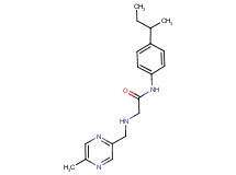 N-(4-sec-butylphenyl)-2-{[(5-methylpyrazin-2-yl)methyl]amino}acetamide