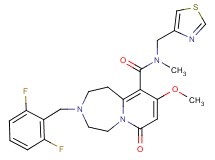 3-(2,6-difluorobenzyl)-9-methoxy-N-methyl-7-oxo-N-(1,3-thiazol-4-ylmethyl)-1,2,3,4,5,7-hexahydropyrido[1,2-d][1,4]diazepine-10-carboxamide